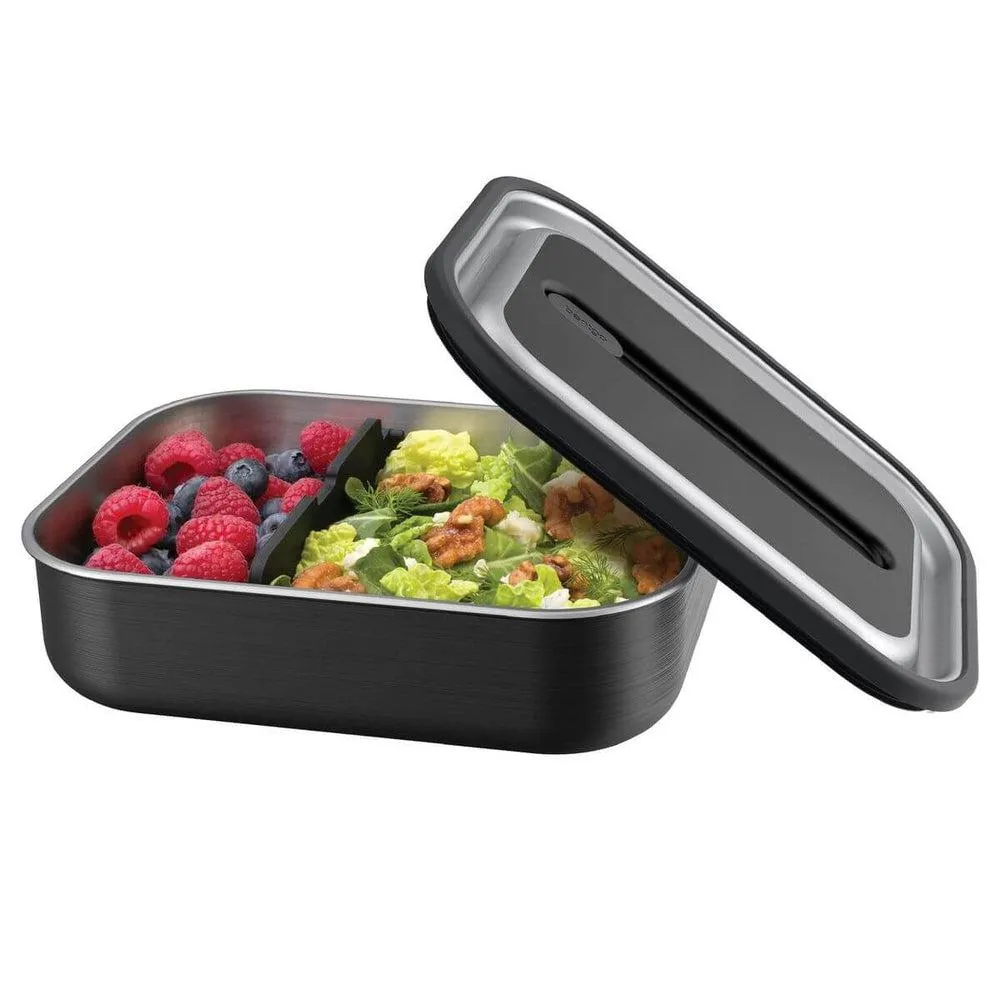 1.2L Stainless Steel Lunch Box Carbon Black