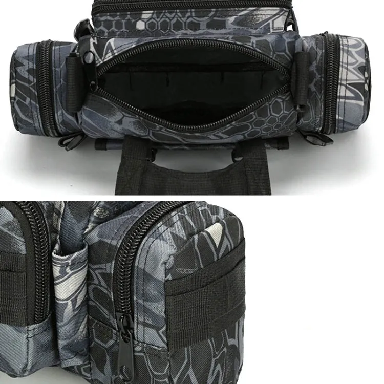 B04 Sports Outdoor Fishing Waterproof Waist Bag Photography Multifunctional Bag(Desert Digital)