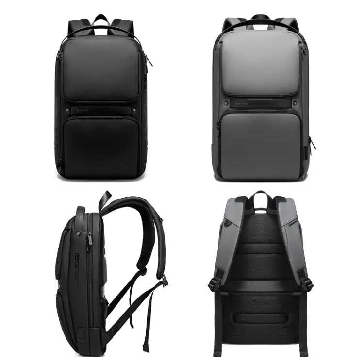 BANGE 7261 Men Waterproof Business Computer Backpack(Black)