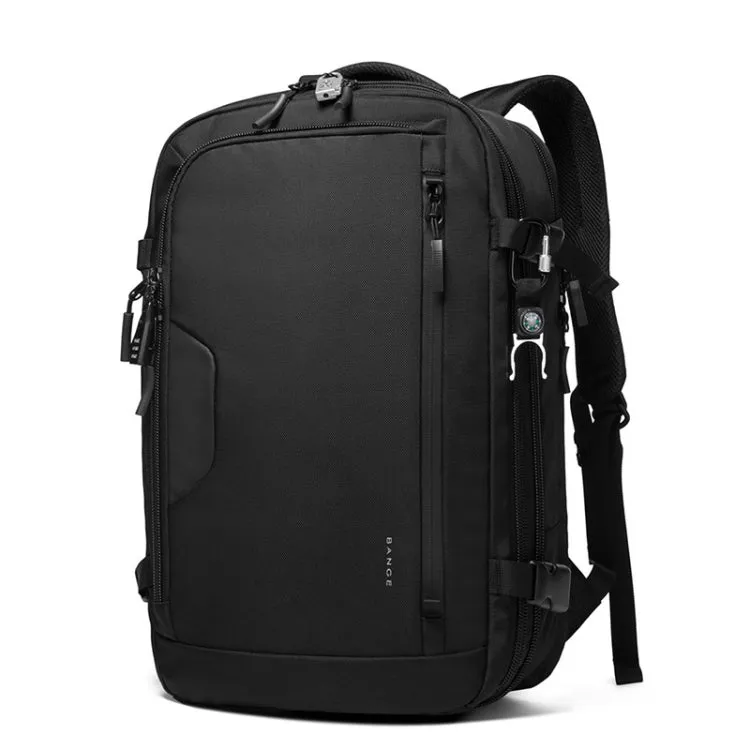 BANGE BG-22039 Men Large-Capacity Shoulders Backpack Business Anti-theft Waterproof Handbag(Black)