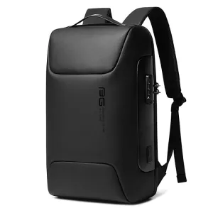 BANGE BG-7216 Waterproof Anti-theft Shoulders Bag Men Business Travel Computer Backpack(Black)