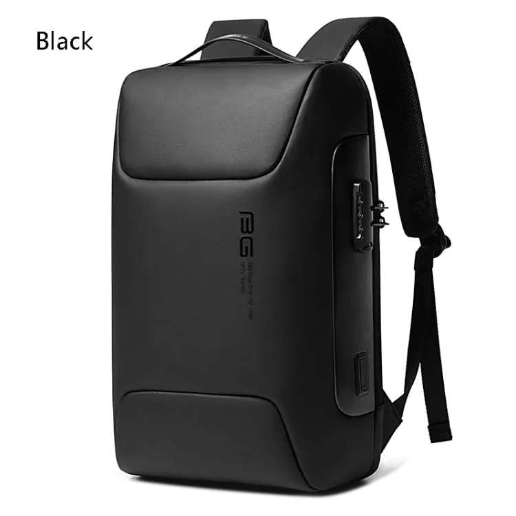 BANGE BG-7216 Waterproof Anti-theft Shoulders Bag Men Business Travel Computer Backpack(Black)