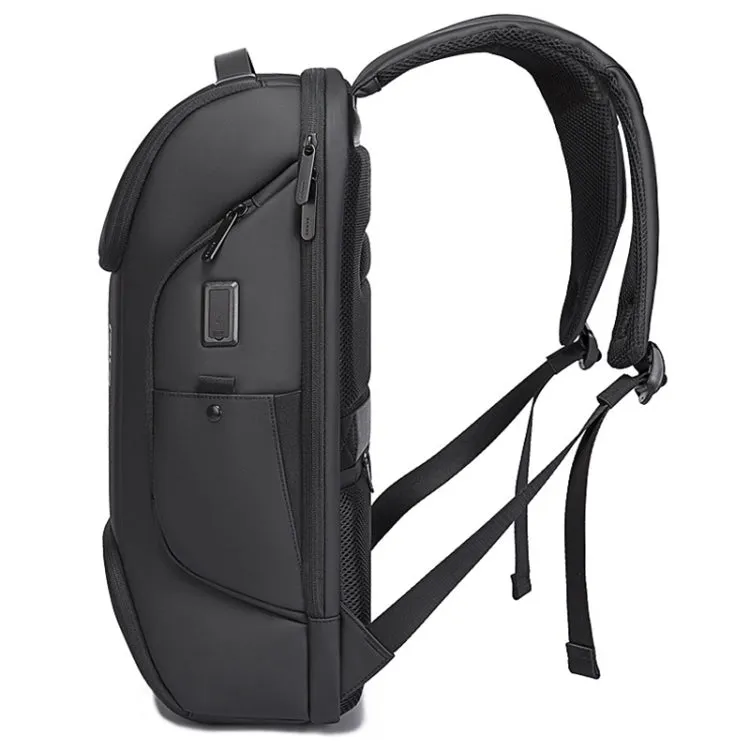 BANGE BG-7267 Men Shoulders Bag Business Waterproof Backpack(Black)