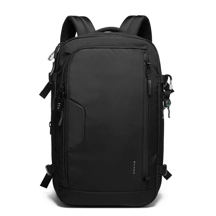 BANGE Business Backpack Men Travel Waterproof Large Capacity Computer Shoulders Bag(Black)