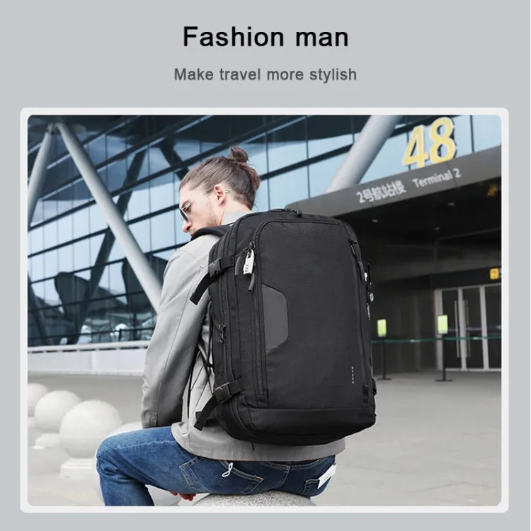 BANGE Business Backpack Men Travel Waterproof Large Capacity Computer Shoulders Bag(Black)