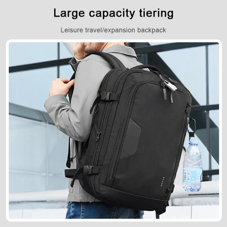 BANGE Business Backpack Men Travel Waterproof Large Capacity Computer Shoulders Bag(Black)