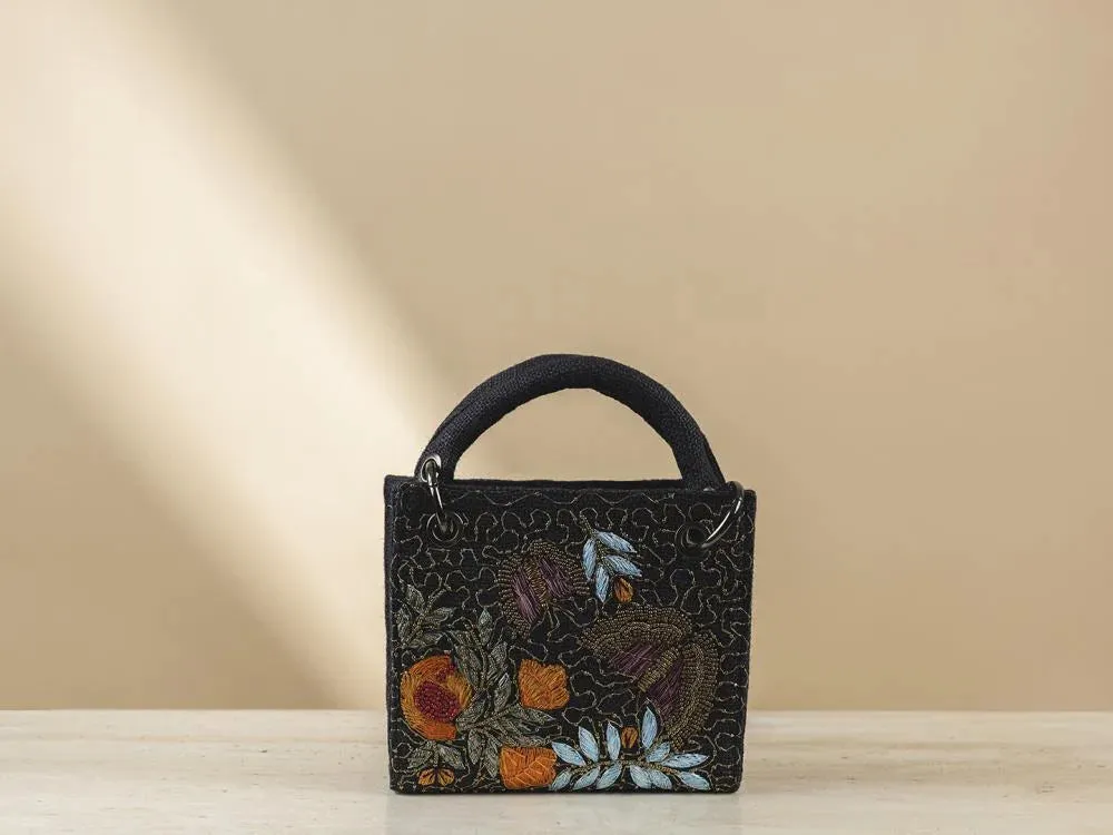 Black Butterfly Mini Bag