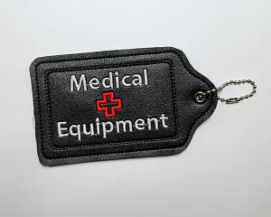 Black Medical Equipment Luggage Tag