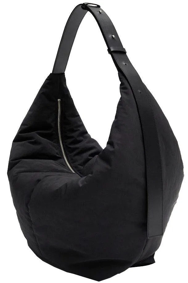 Black Padded Shoulder Bag