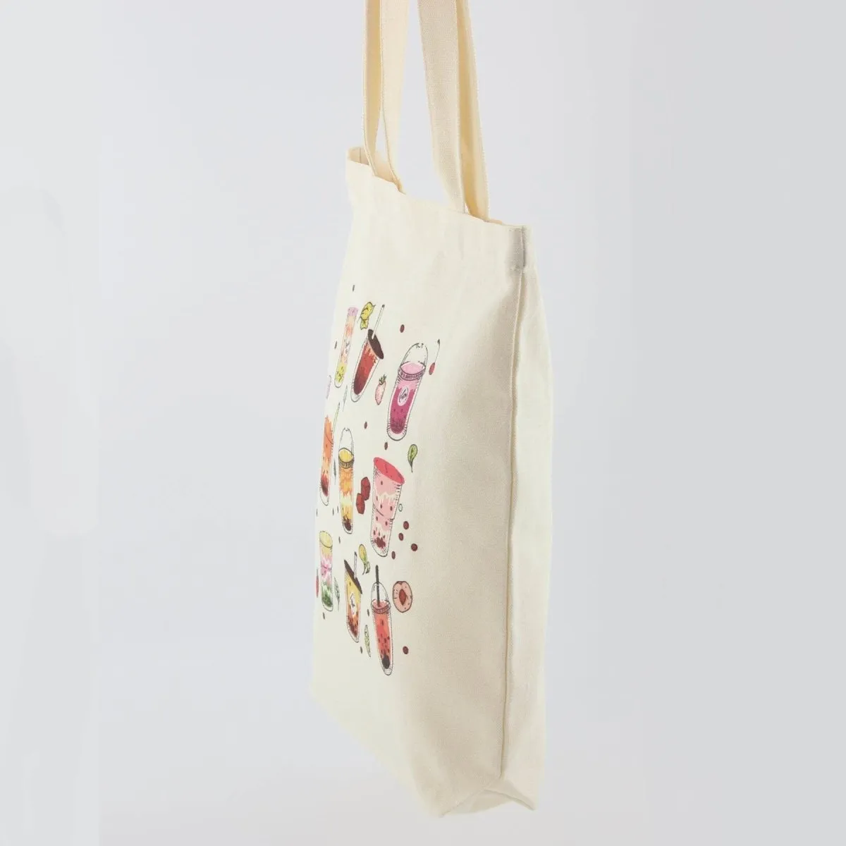 Boba Milk Tea Lover Bag Canvas Bubble Tea Tote Bag Gift for Boba Lovers