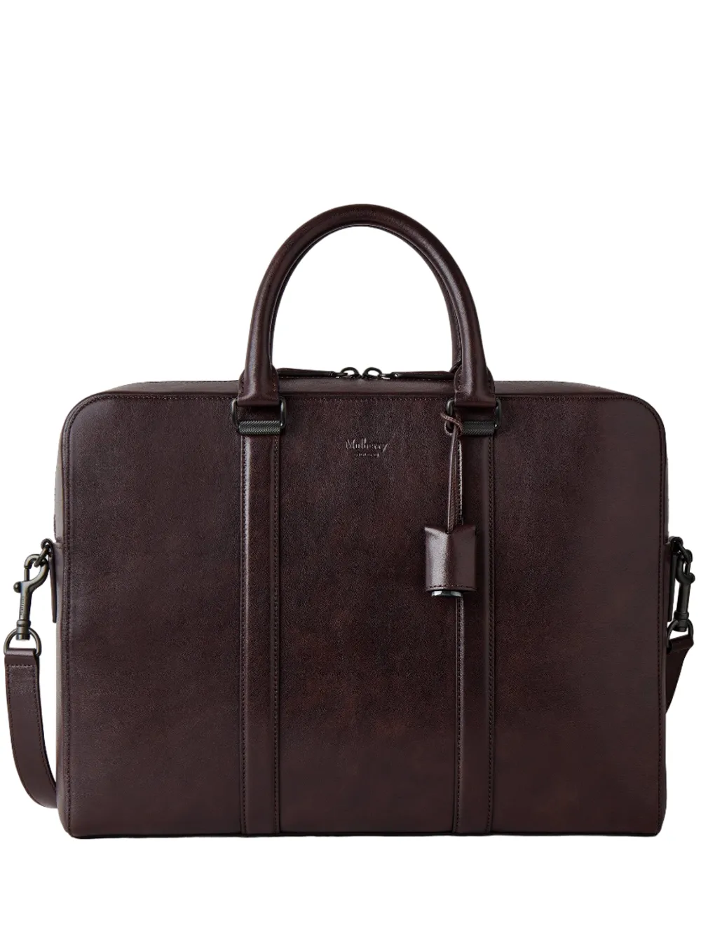 Camberwell Briefcase Dark Chocolate Two Tone Leather