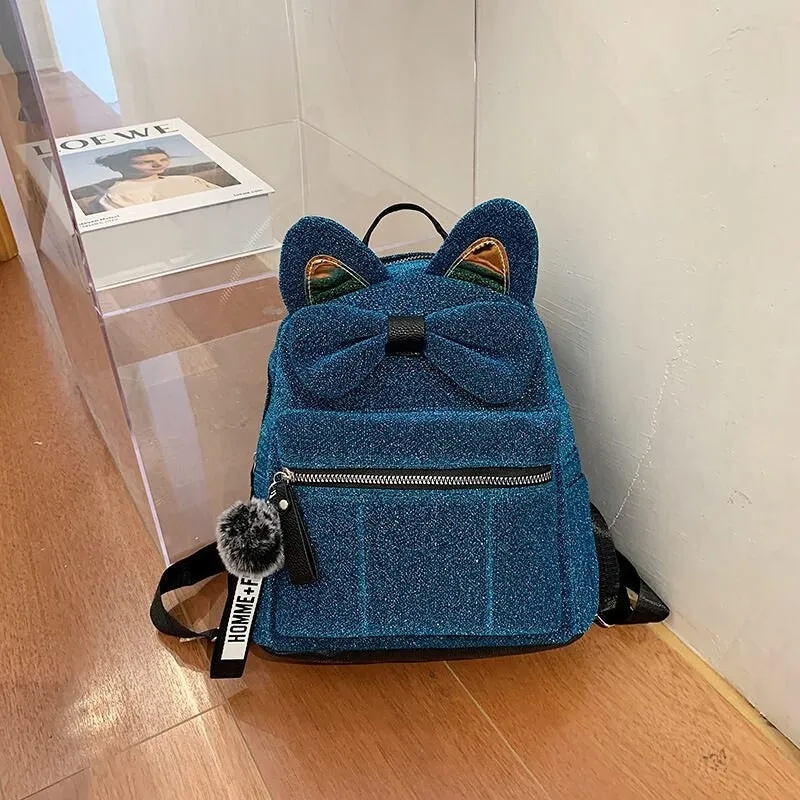 Cartoon Cat Women Backpacks