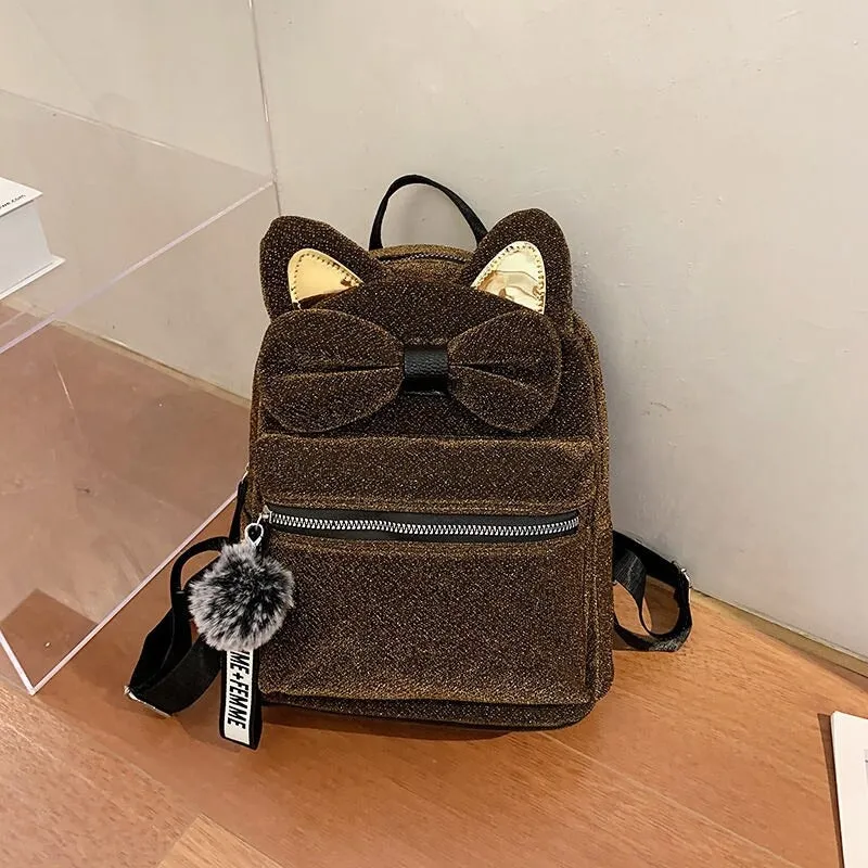 Cartoon Cat Women Backpacks