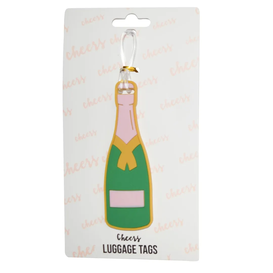 Champagne Bottle Silicone Luggage Tag