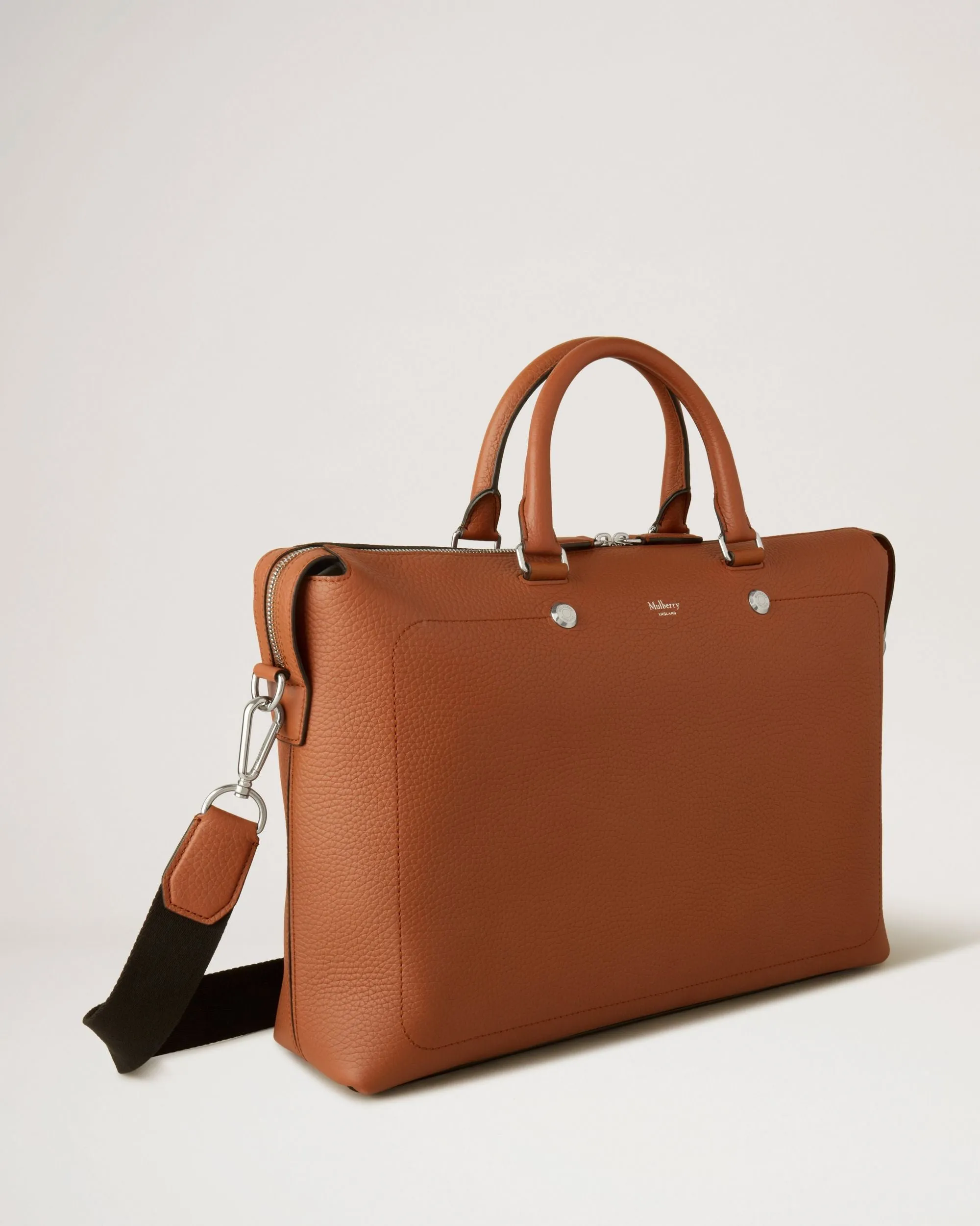 City Briefcase Heavy Grain (Chestnut)