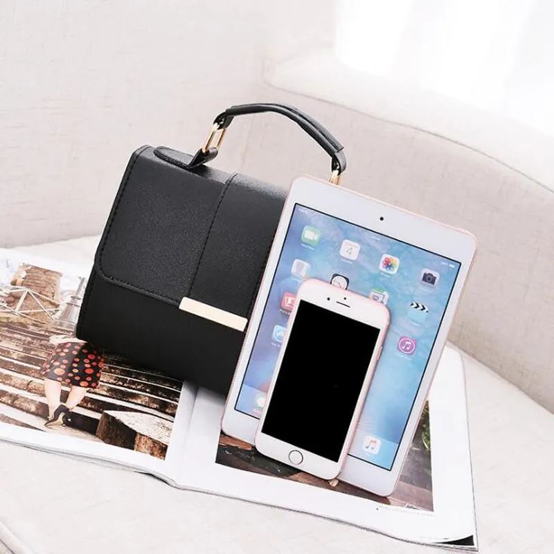 Classic Style Rectangle Top Handle Handbag