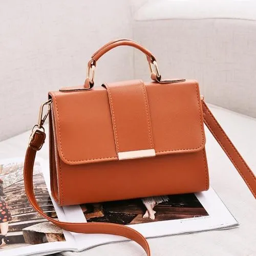 Classic Style Rectangle Top Handle Handbag