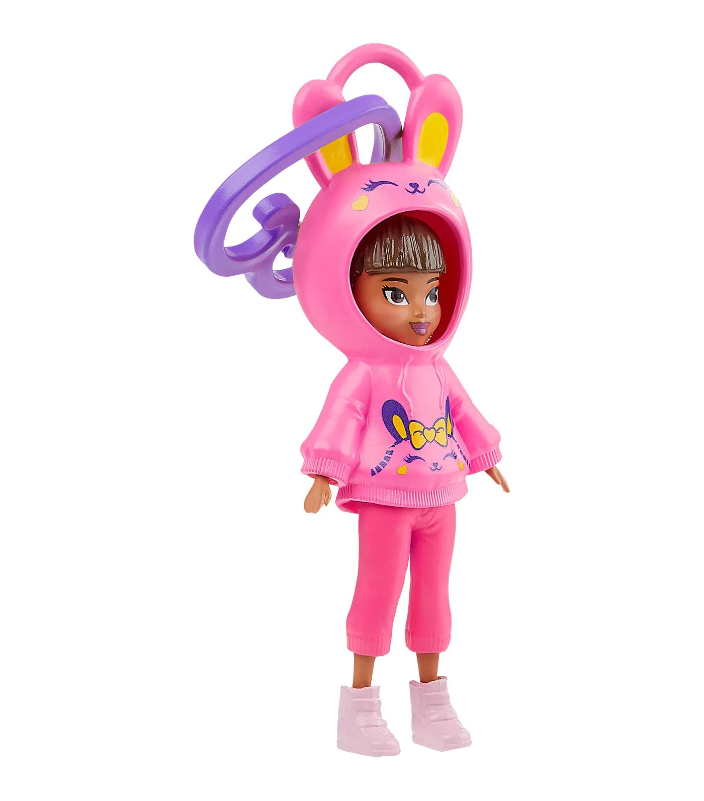 Clip-On Mini Doll Hoodie Buddy Bunny