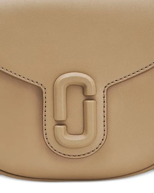 Covered J Marc MARC JACOBS Small Saddle Bag, Tan/Beige