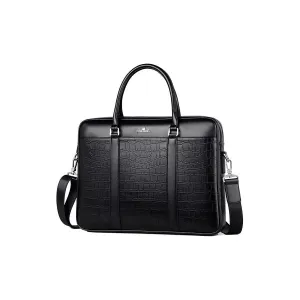 CrocLuxe Exotic Leather Laptop Briefcase