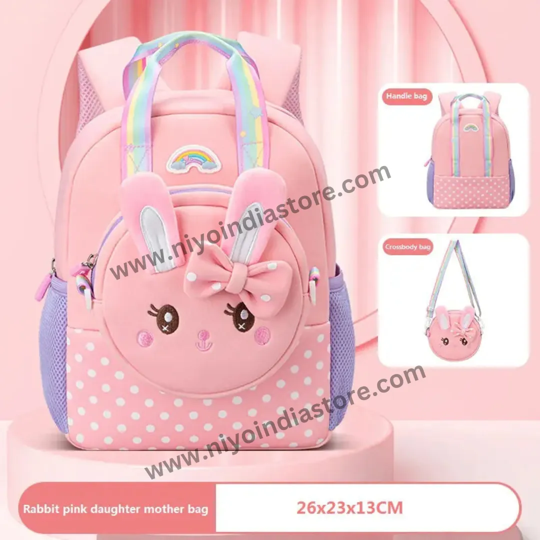 Cute Bag for Pre-school kids Backpack for Nursery Kids Zipper Bag for Kids