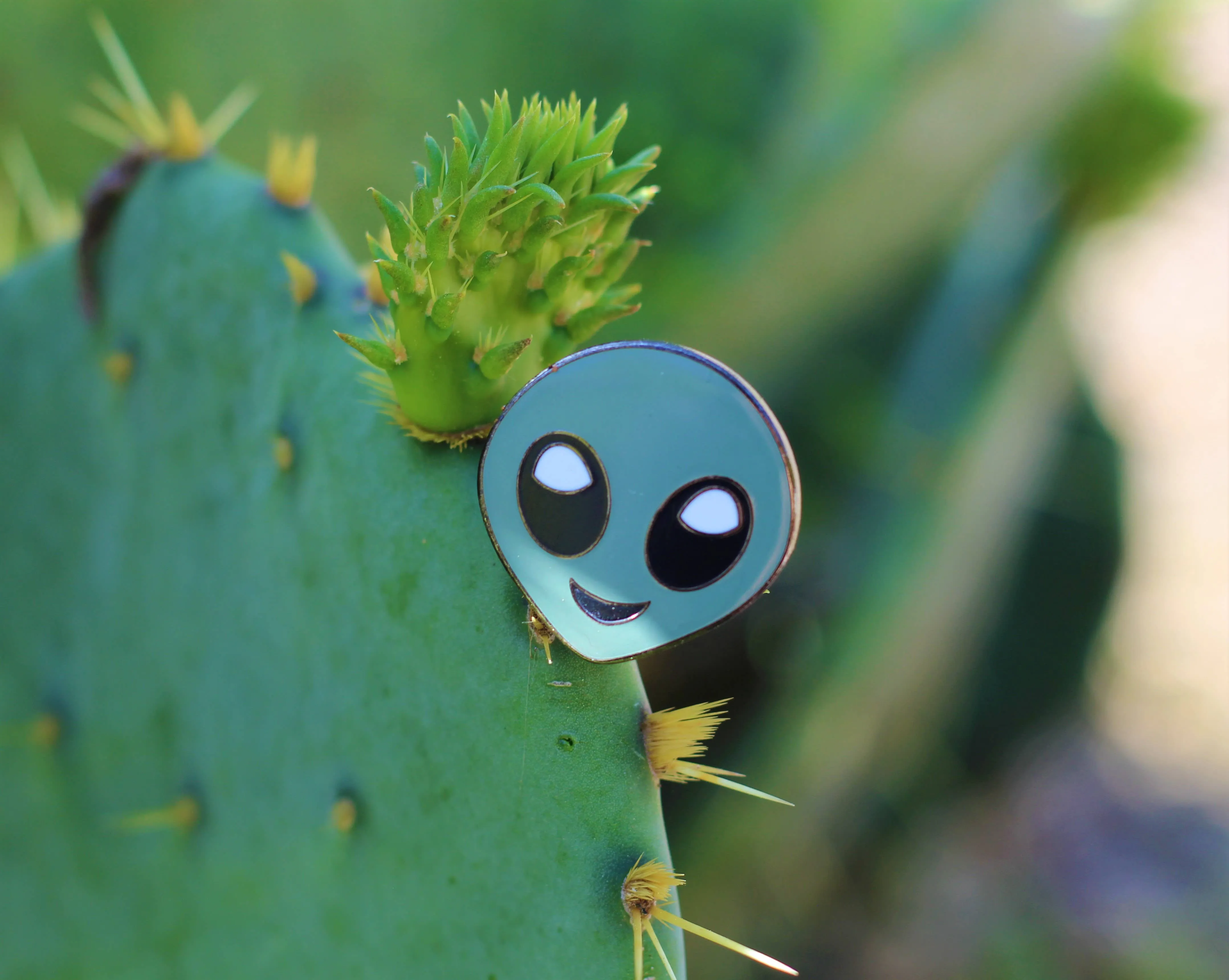 Cute Emoji Enamel Lapel Pin - Alien - For Your Life