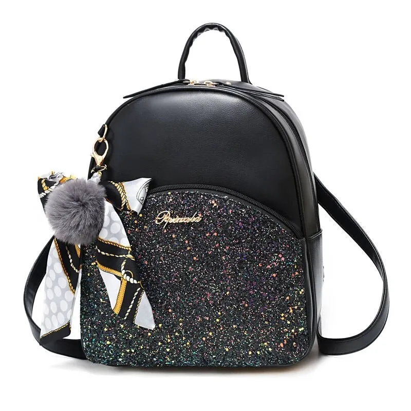 Designer PU Leather School Backpacks For Girls