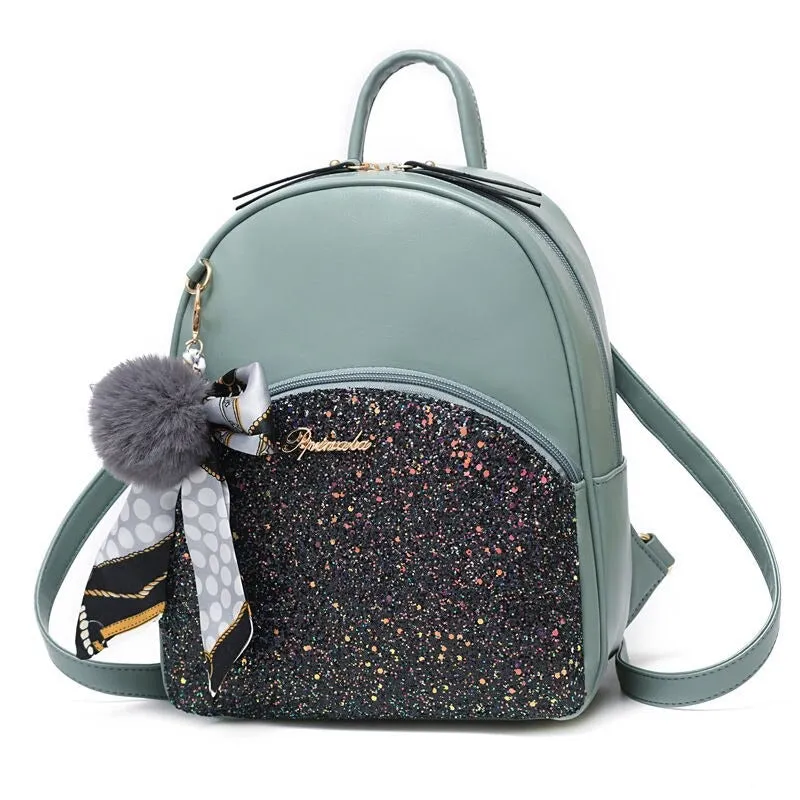 Designer PU Leather School Backpacks For Girls