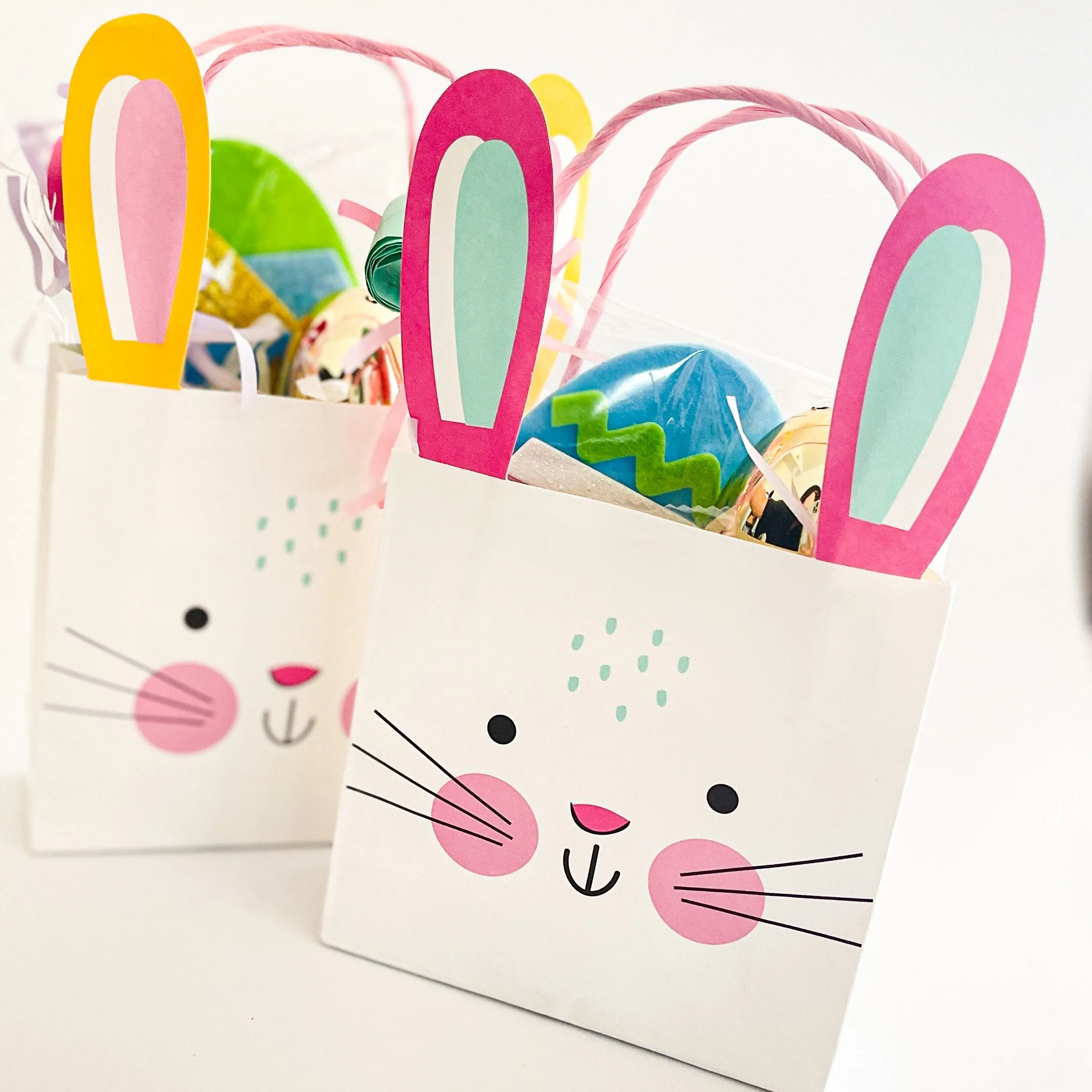 Easter Paper Bunny Gift Bags - Set of 3