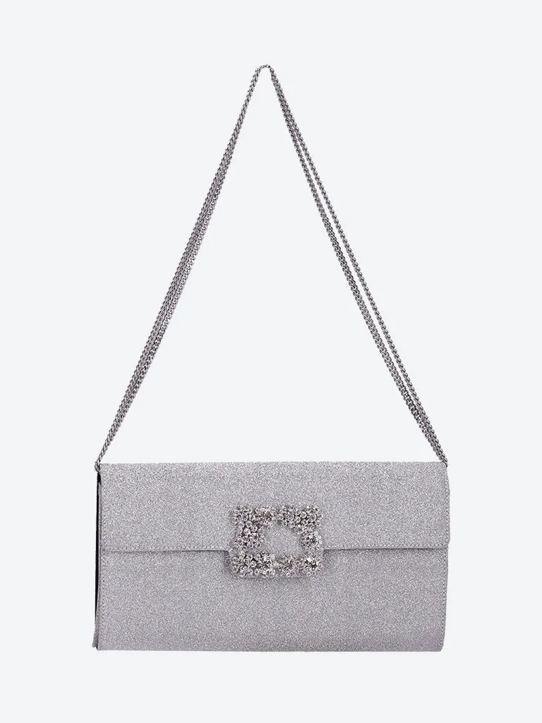 Envelope flap shoulder bag