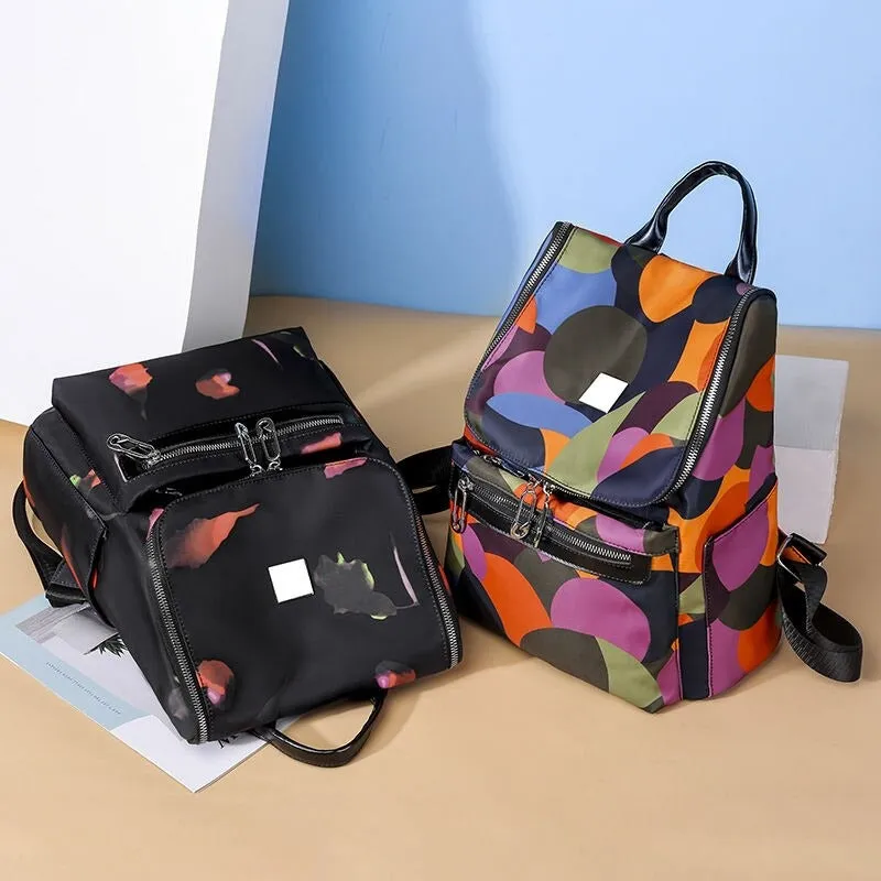 Fashion Print Travel Backpacks For Women