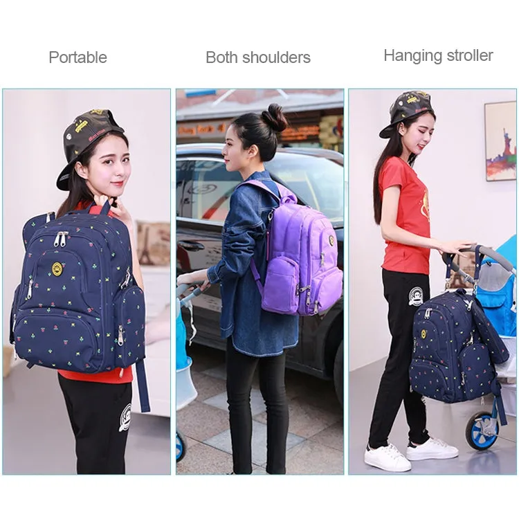 Fashion Travel Multifunctional Mother Shoulder Bag Maternity Mummy Nappy Backpack, Size: 18*30*43cm (Red Dot)