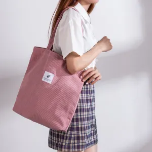 Foldable Corduroy Shopping Bag