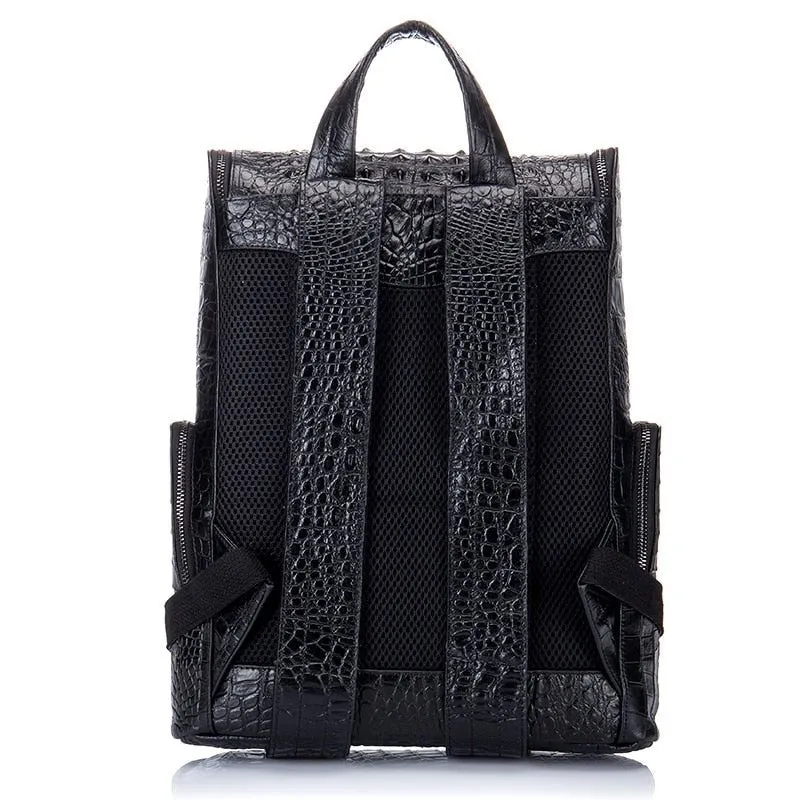 GatorLuxe Exotic Zipper Softback Flap Backpack