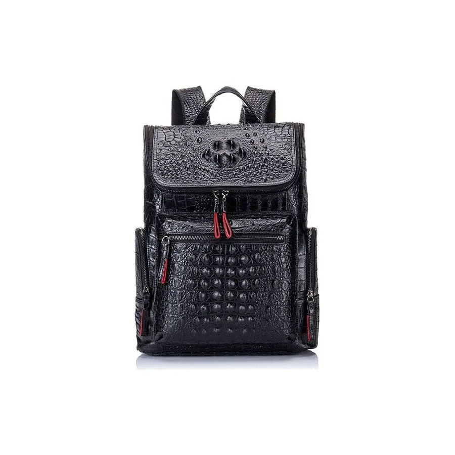 GatorLuxe Exotic Zipper Softback Flap Backpack