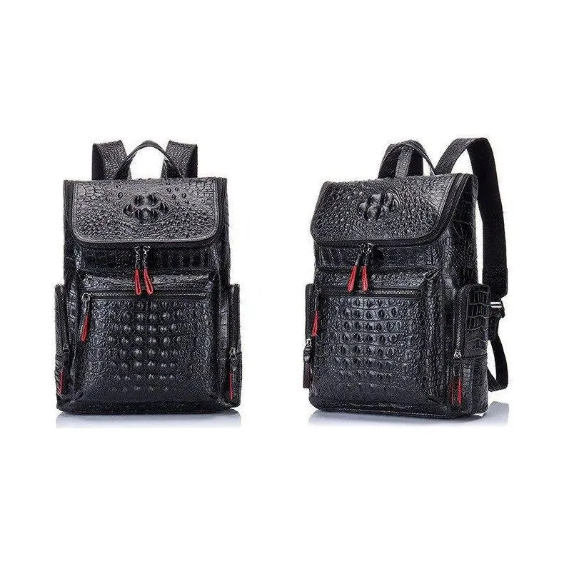 GatorLuxe Exotic Zipper Softback Flap Backpack