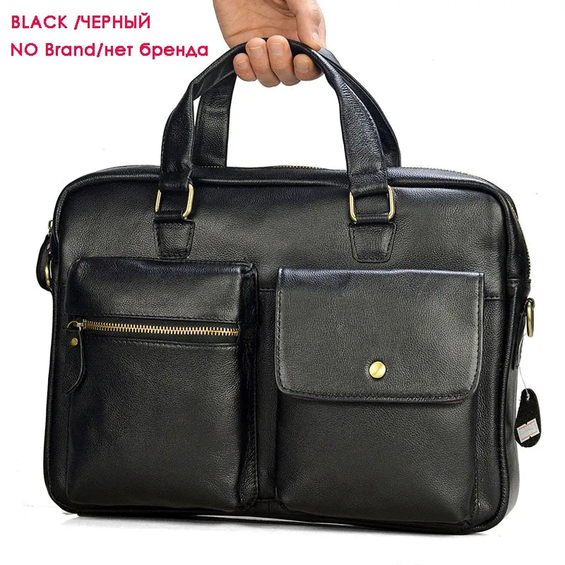 Genuine Leather Handbag Large Business Travel