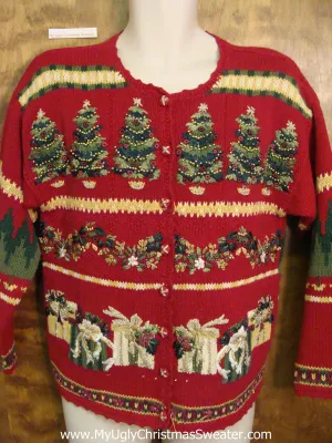 Geometric Mess 2sided Ugliest Christmas Sweater