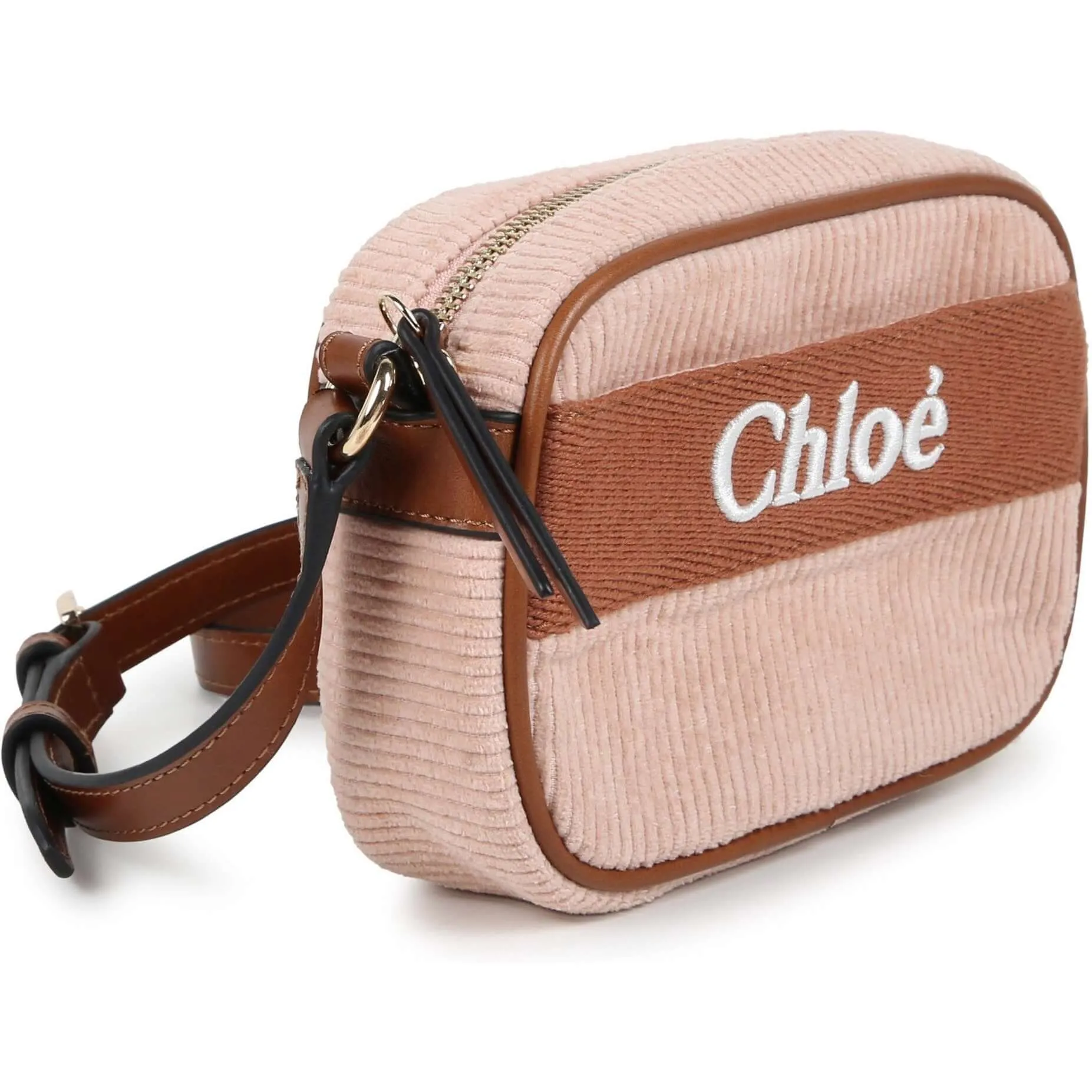 Girls Peach Corded Bag