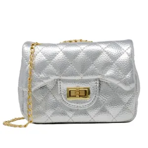 Handbag | Metallic Classic Mini - Silver | Tiny Treats and Zomi Gems