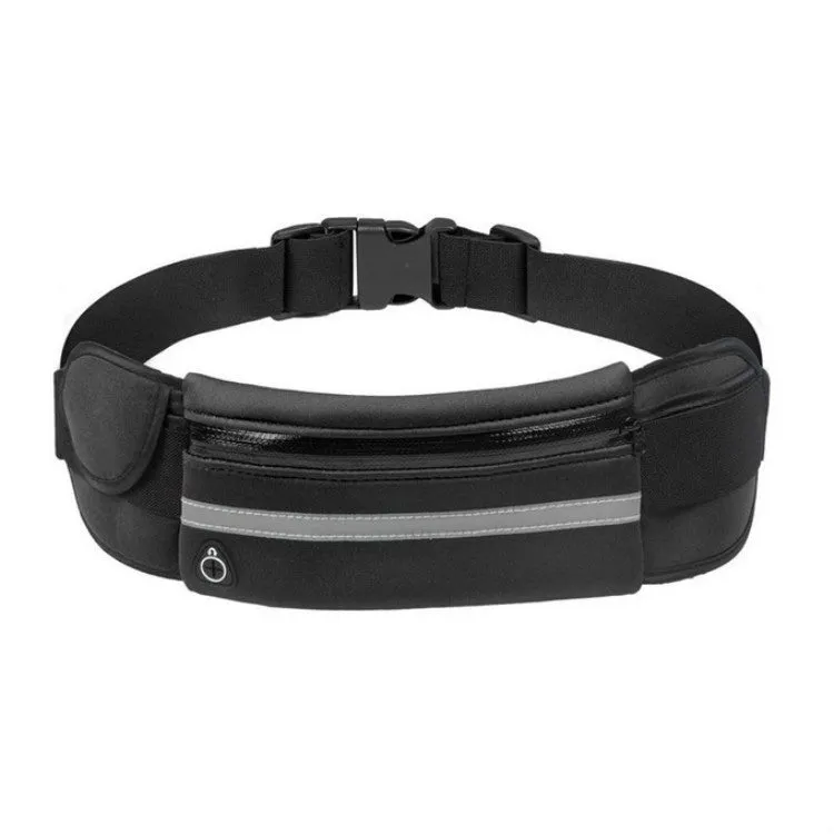 Kettle Pockets Outdoor Sports Mobile Phone Pockets Waist Bag(Black)