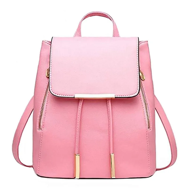 Leather Shoulder Backpack For Women