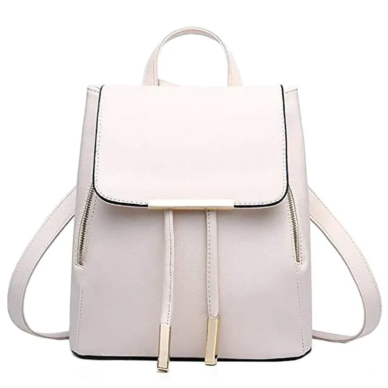 Leather Shoulder Backpack For Women