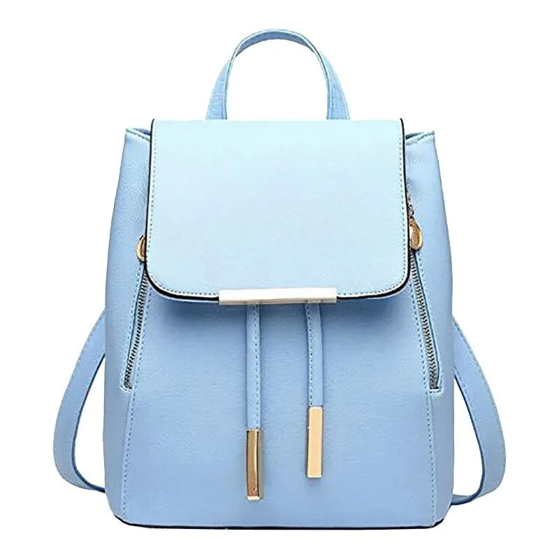 Leather Shoulder Backpack For Women