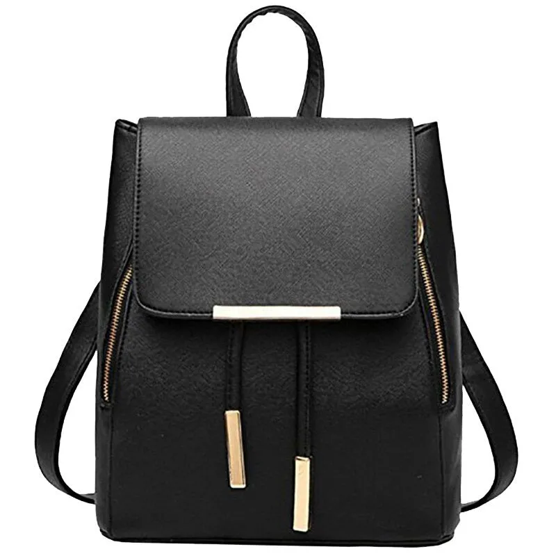 Leather Shoulder Backpack For Women