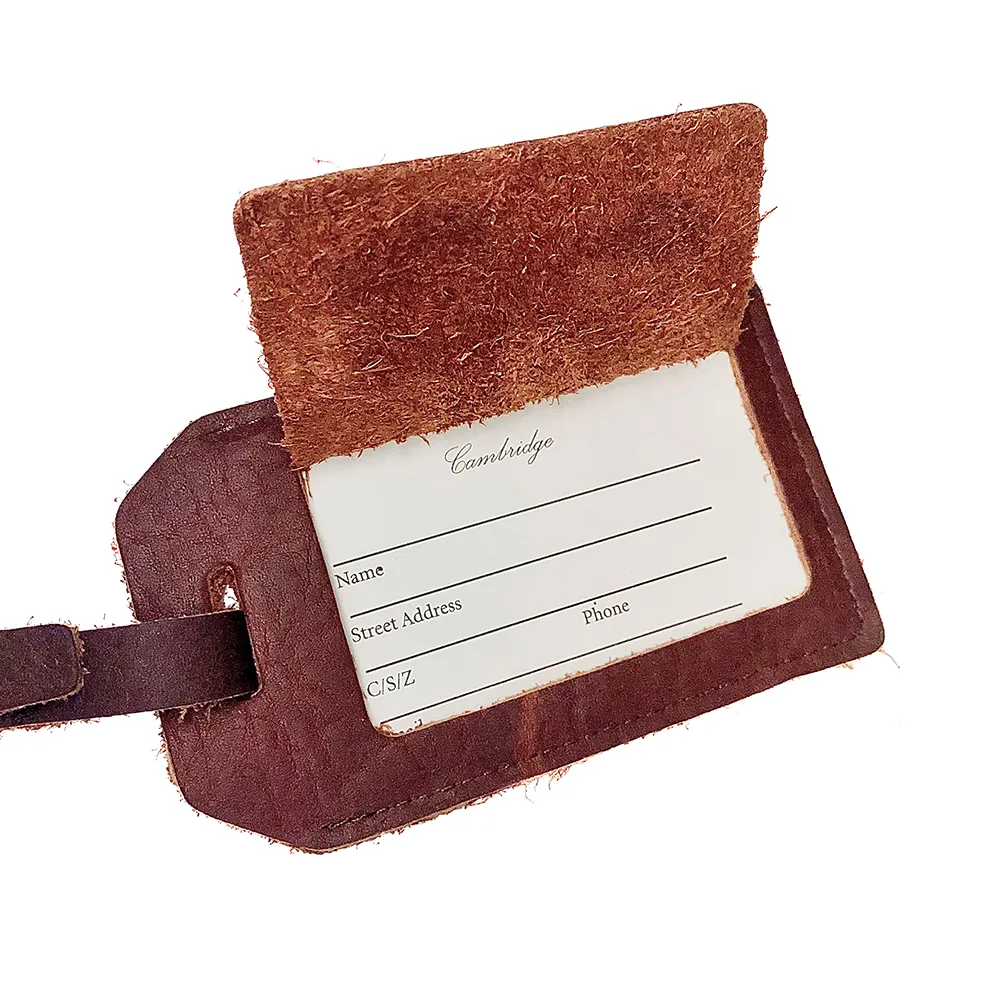 Leather Wagon Luggage Tag