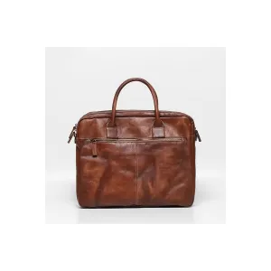 LeatherLuxe Men's Elegant Travel Bag