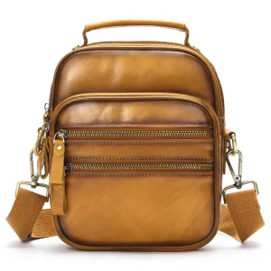 LuxeLeather Travel Messenger Bag