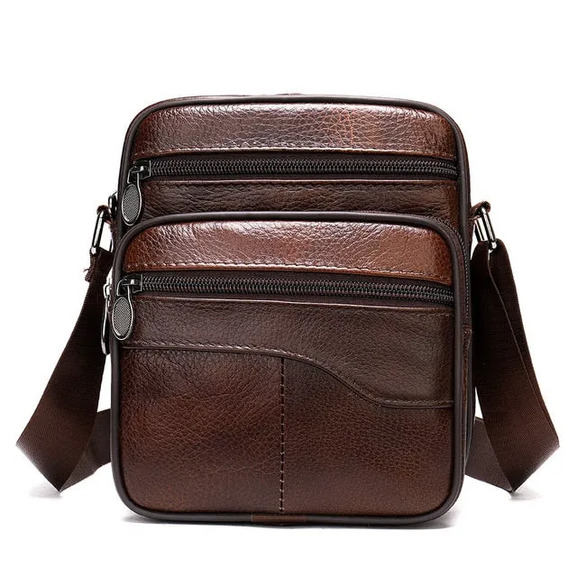 Luxury Exotic Leather Flap Crossbody Messenger Bag