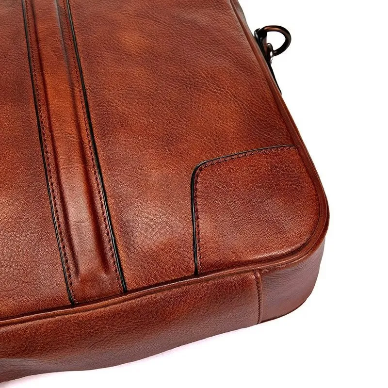 LuxuryLeather Men's Travel Bag